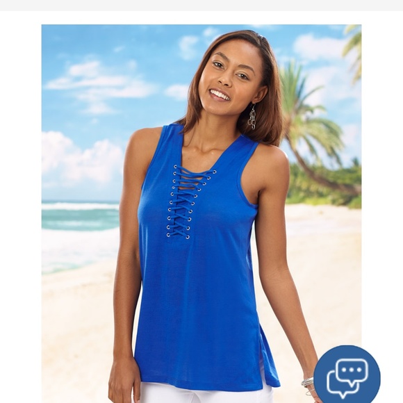 AB Spencer Inc. Tops - NWT CRISS CROSS Tank Top